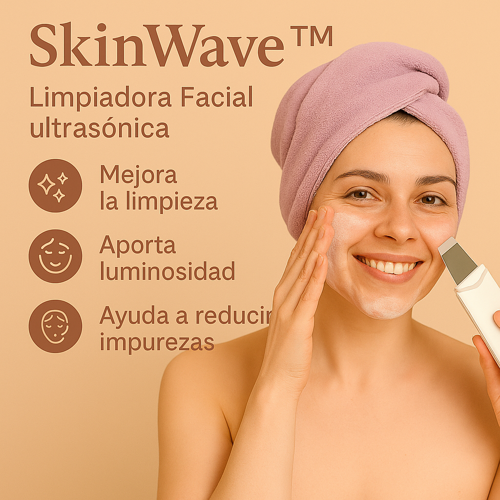SkinWave™ – Limpiadora Facial Ultrasónica