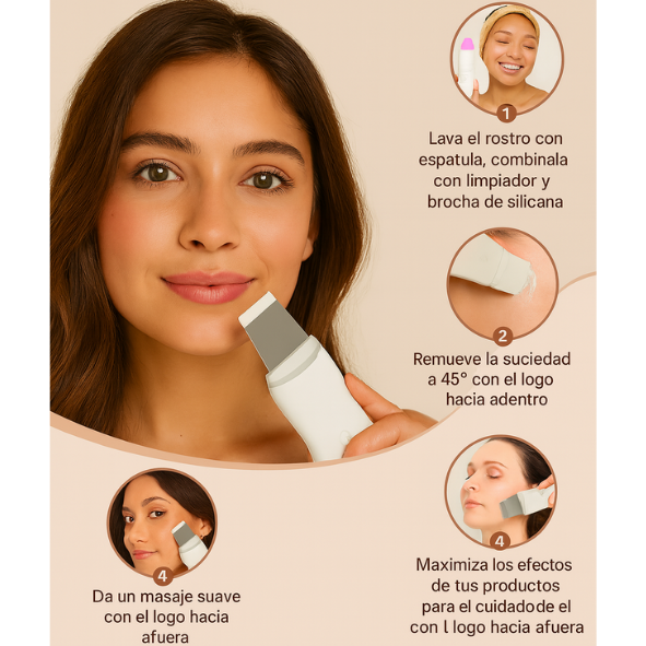 SkinWave™ – Limpiadora Facial Ultrasónica