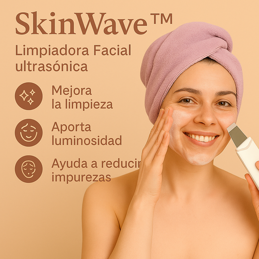 SkinWave™ – Limpiadora Facial Ultrasónica